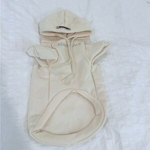 Essentials Beige Pet Hoodie
